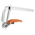RS PRO 250 mm x 120 mm Lever Clamp, Chrome Finish, Steel, 800 mm Length 829-6167