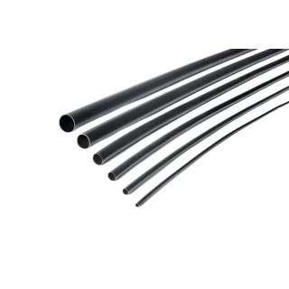 RS PRO Halogen Free Heat Shrink Tubing Black 40mm Sleeve Diameter x 1.2m Length 3:1 Ratio TA37 315-13007 TA37 40-13-PO-X-BK