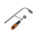 RS PRO 200 mm x 80 mm F Clamp, Chrome Finish Steel Construction, Quick Release Handle 829-6192