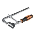 RS PRO 200 mm x 80 mm F Clamp, Chrome Finish Steel Construction, Quick Release Handle 829-6192