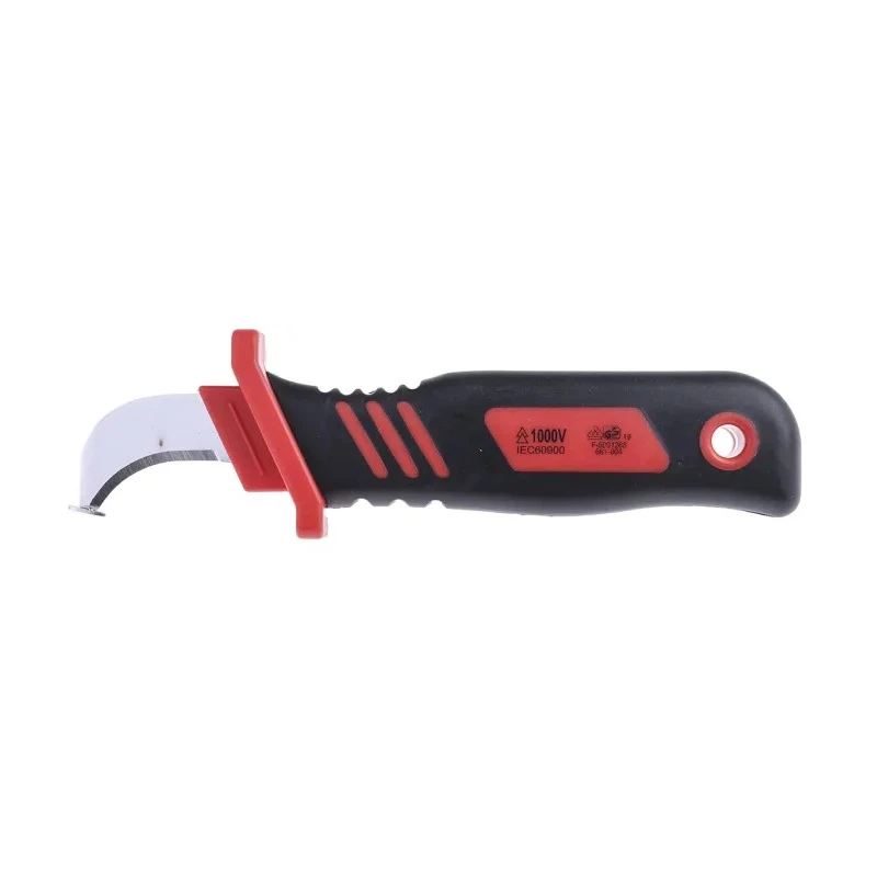 RS PRO Insulated Cable Knife VDE 1000V Approved 220mm Overall Length 44mm Stainless Steel Blade 829-6518