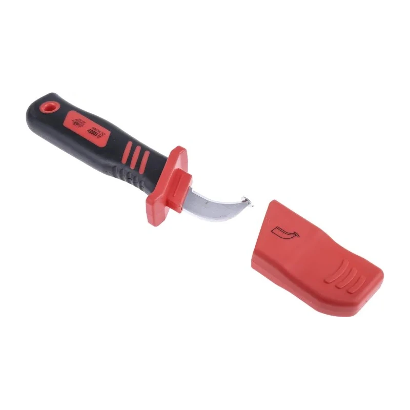 RS PRO Insulated Cable Knife VDE 1000V Approved 220mm Overall Length 44mm Stainless Steel Blade 829-6518