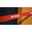 RS PRO Black, Red Safety Barrier Retractable Plastic Polyester Tape 4.6m 48mm Wide 829-9071