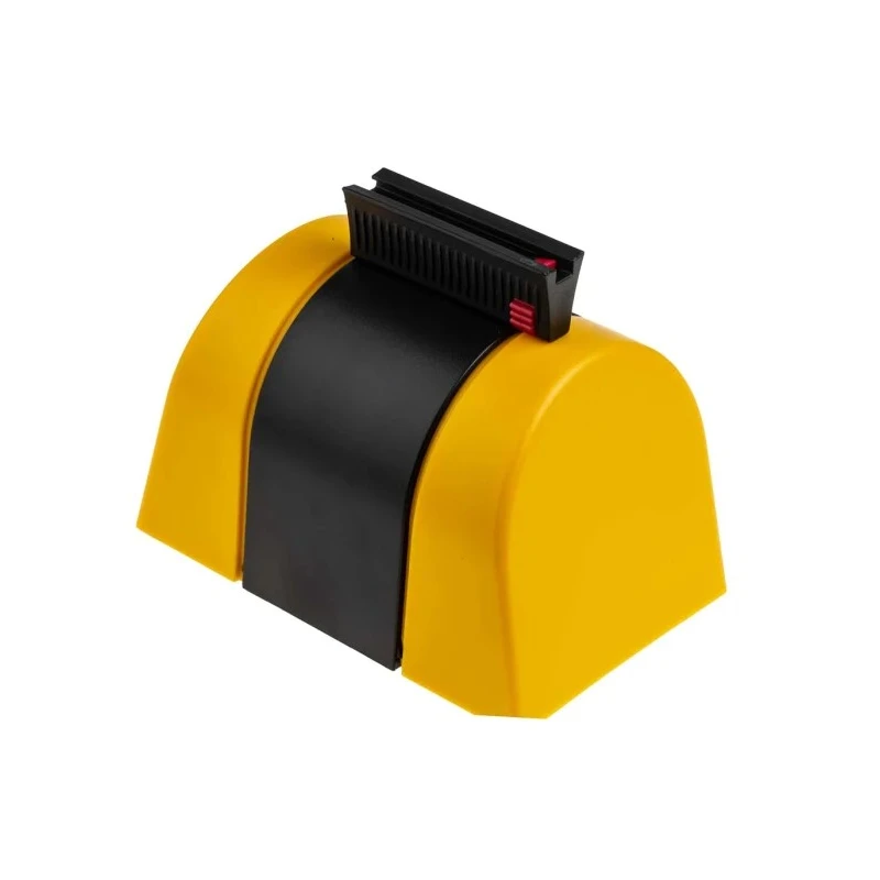 RS PRO Black Yellow Retractable Safety Barrier Tape 48 mm Width, Polyester, 4.6 m Length 829-9075