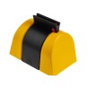 RS PRO Black Yellow Retractable Safety Barrier Tape 48 mm Width, Polyester, 4.6 m Length 829-9075