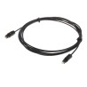 RS PRO Optical Audio Cable with Toslink Connector, 2.5 m Length, Polyethylene Jacket, RoHS Compliant 830-0086
