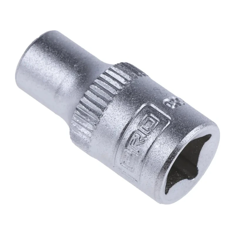 RS PRO 1/4 in Drive 5.5 mm 6 Point Square Chrome Vanadium Steel Socket 830-3994
