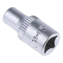 RS PRO 1/4 in Drive 5 mm 6 Point Square Socket 830-3990