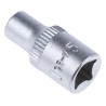 RS PRO 1/4 in Drive 5 mm 6 Point Square Socket 830-3990