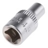 RS PRO 1/4 in Drive 4.5 mm 6 Point Square Chrome Vanadium Steel Socket 830-3997