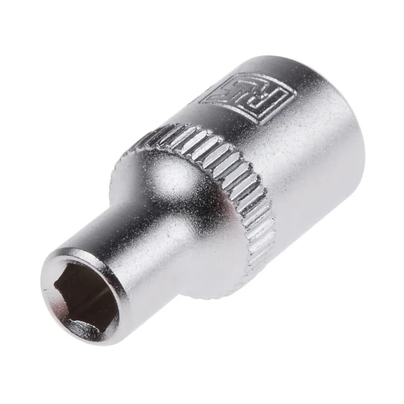 RS PRO 1/4 in Drive 4.5 mm 6 Point Square Chrome Vanadium Steel Socket 830-3997