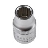 RS PRO 3/8 in Drive 9 mm 12 Point Square Socket Chrome Vanadium Steel Sand Blasted Finish 830-4038