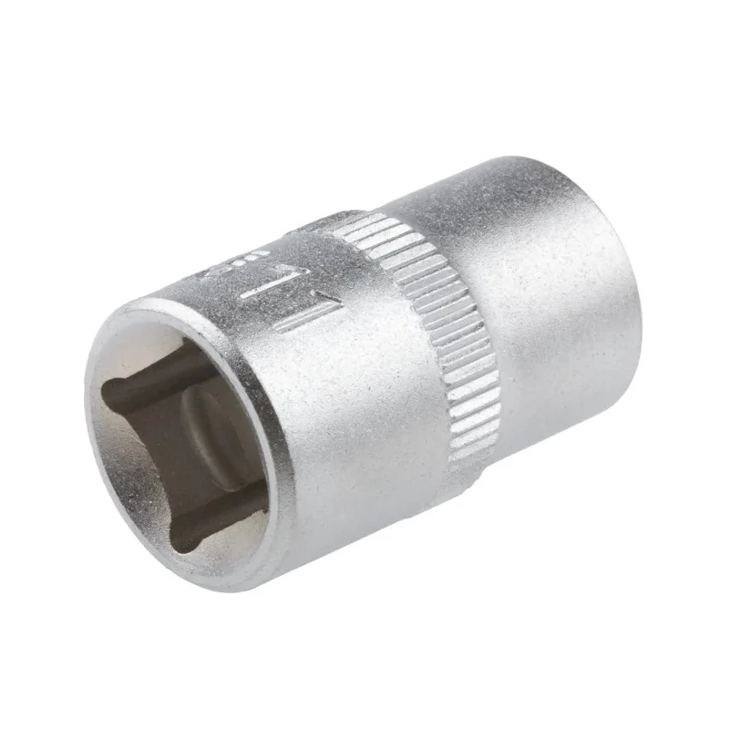 RS PRO 3/8 in Drive 11 mm 12 Point Square Chrome Vanadium Steel Socket 830-4041