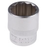 RS PRO 3/8 in Drive 19 mm 12 Point Square Chrome Vanadium Steel Socket 830-4060