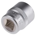 RS PRO 3/8 in Drive 19 mm 12 Point Square Chrome Vanadium Steel Socket 830-4060