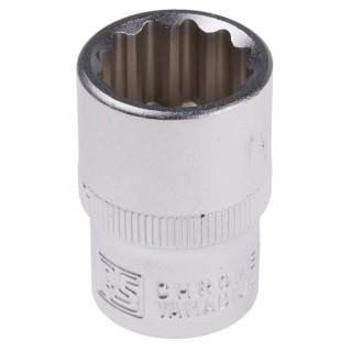 RS PRO 1/2 in Drive 18 mm 12 Point Square Chrome Vanadium Steel Socket 830-4120