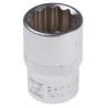RS PRO 1/2 in Drive 18 mm 12 Point Square Chrome Vanadium Steel Socket 830-4120