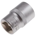 RS PRO 1/2 in Drive 19 mm 12 Point Square Drive Chrome Vanadium Steel Socket 830-4123