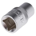 RS PRO 1/2 in Drive 12 mm 12 Point Square Chrome Vanadium Steel Socket 830-4108
