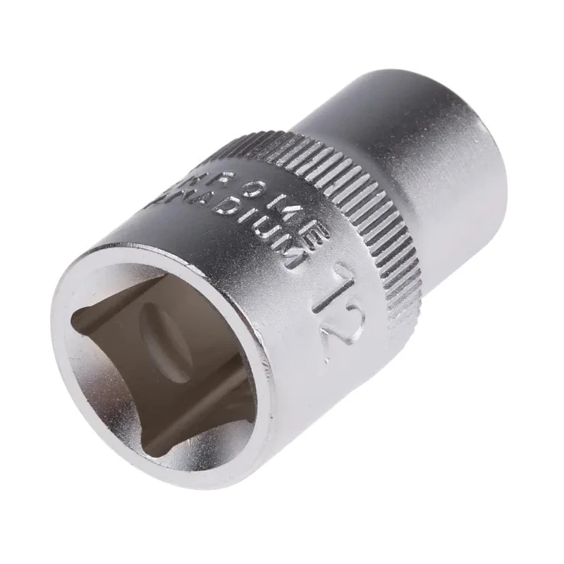 RS PRO 1/2 in Drive 12 mm 12 Point Square Chrome Vanadium Steel Socket 830-4108