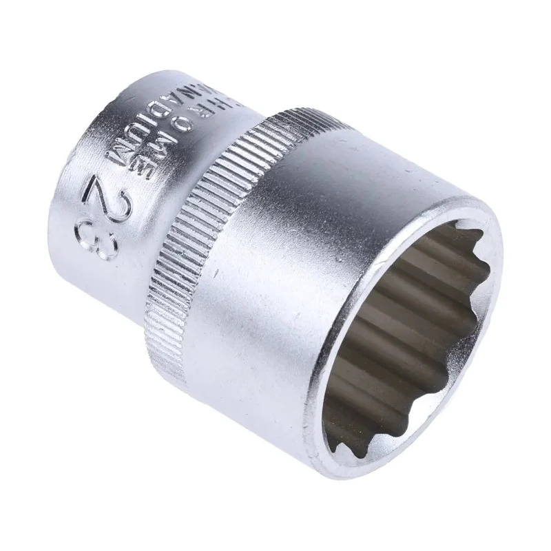 RS PRO 1/2 in Drive 23 mm 12 Point Square Chrome Vanadium Steel Socket 830-4133
