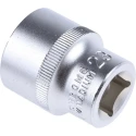 RS PRO 1/2 in Drive 23 mm 12 Point Square Chrome Vanadium Steel Socket 830-4133