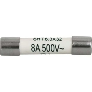 Schurter 2A T Ceramic Cartridge Fuse 6.3 x 32 mm, 500V AC, Time Delay, Ceramic Body 8020.5014.G