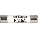 Schurter 2A F Ceramic Cartridge Fuse 6.3 x 32 mm, Fast Acting, 500V AC, Model 8020.5071.G