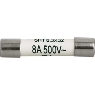 Schurter 8A T Ceramic Cartridge Fuse 6.3 x 32 mm 500V AC Time Delay SHT 6.3x32 8020.5020.G