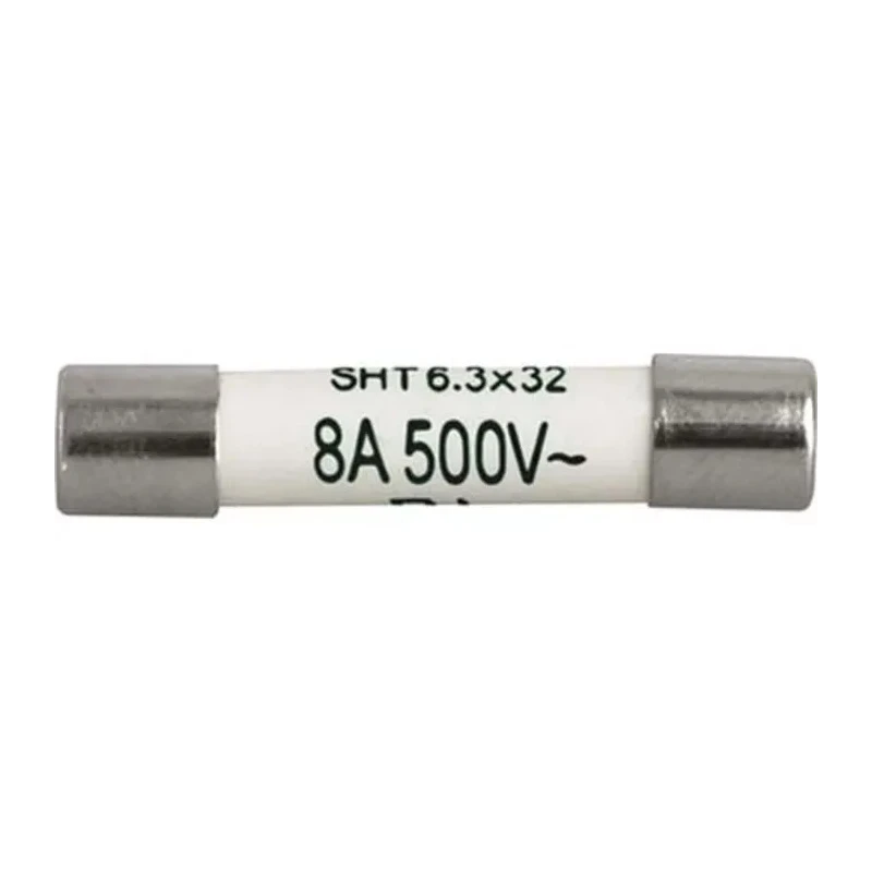 Schurter 8A T Ceramic Cartridge Fuse 6.3 x 32 mm 500V AC Time Delay SHT 6.3x32 8020.5020.G