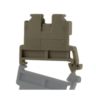 Weidmüller Feed Through Terminal Block Beige 2.5mm² 1-Level Screw Terminals 500V 24A 0268860000