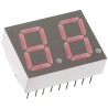 Broadcom 2-Digit 7 Segment Red LED Display Cathode Through Hole 7.8mm x 14.2mm HDSP-523E