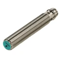 Pepperl + Fuchs Threaded Barrel Inductive Proximity Sensor M5 PNP 3V 0.8 mm 30 V dc 100mA NBB0.8-5GM25-E2-V3