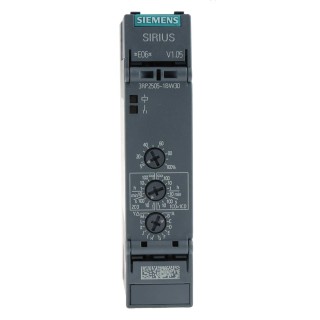 Siemens DIN Rail Timer Relay, 2-Contact DPDT, Multifunction, 12 V AC to 250 V DC Supply, 1 s to 100 h Time 3RP2505-1BW30