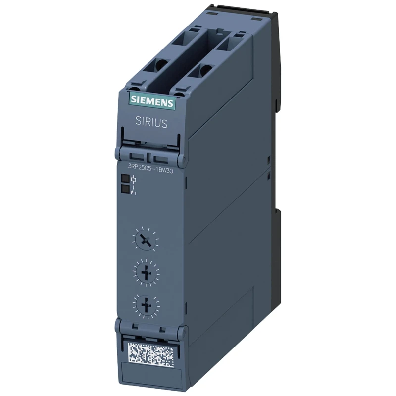 Siemens DIN Rail Timer Relay, 2-Contact DPDT, Multifunction, 12 V AC to 250 V DC Supply, 1 s to 100 h Time 3RP2505-1BW30