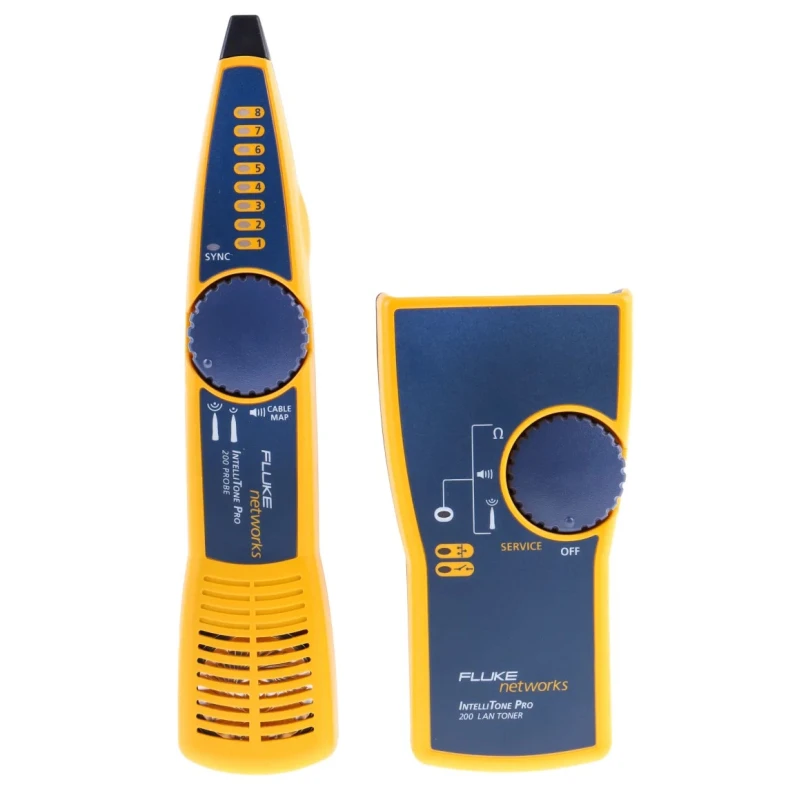 Fluke Networks IntelliTone Pro 200 Network Cable Tester LED Display Battery Powered MT-8200-60-KIT