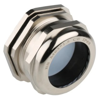 RS Pro Metallic Nickel Plated Brass Cable Gland M63 Thread Size, 37 mm Min. Cable Diameter, 44 mm Max. Cable 831-9043