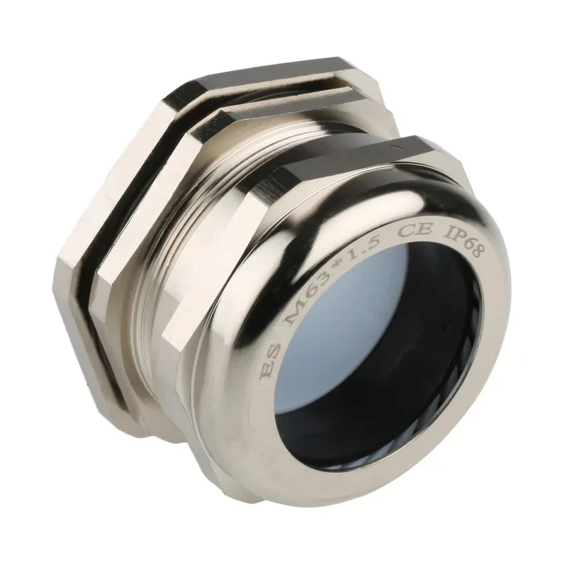 RS Pro Metallic Nickel Plated Brass Cable Gland M63 Thread Size, 37 mm Min. Cable Diameter, 44 mm Max. Cable 831-9043