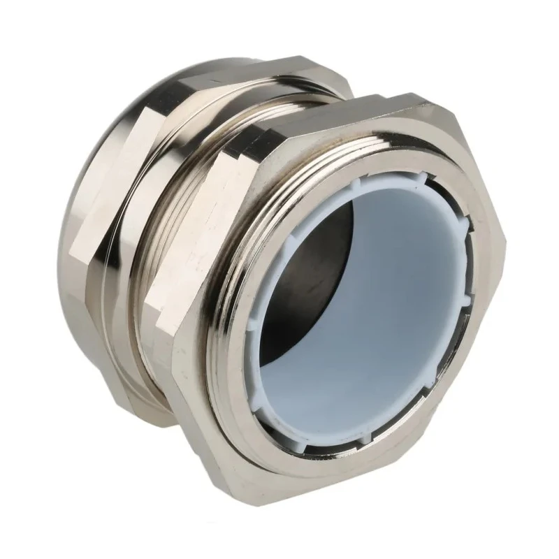 RS Pro Metallic Nickel Plated Brass Cable Gland M63 Thread Size, 37 mm Min. Cable Diameter, 44 mm Max. Cable 831-9043