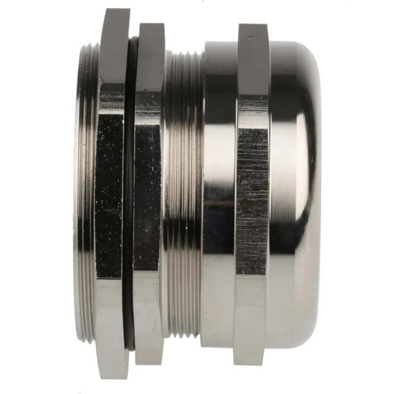 RS Pro Metallic Nickel Plated Brass Cable Gland M63 Thread Size, 37 mm Min. Cable Diameter, 44 mm Max. Cable 831-9043