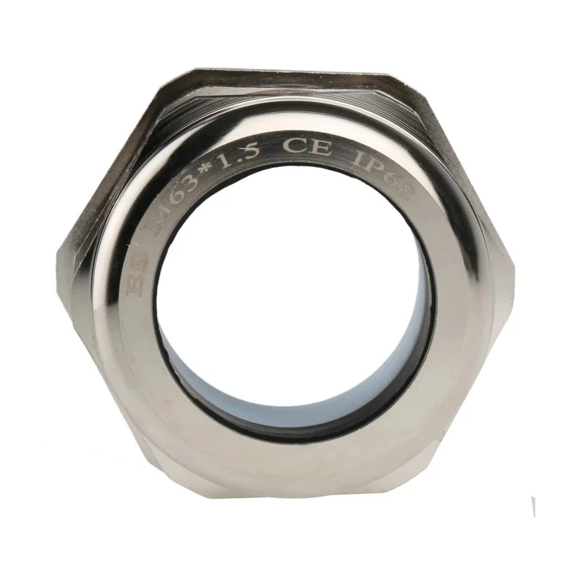 RS Pro Metallic Nickel Plated Brass Cable Gland M63 Thread Size, 37 mm Min. Cable Diameter, 44 mm Max. Cable 831-9043