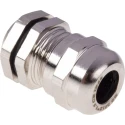 SIB RS PRO Metallic Nickel Plated Brass Cable Gland M12 Thread 3 mm Min. 6.5 mm Max. IP68 831-9012