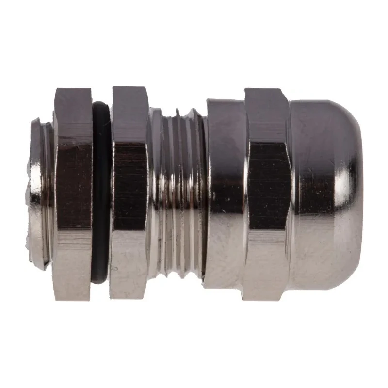 SIB RS PRO Metallic Nickel Plated Brass Cable Gland M12 Thread 3 mm Min. 6.5 mm Max. IP68 831-9012