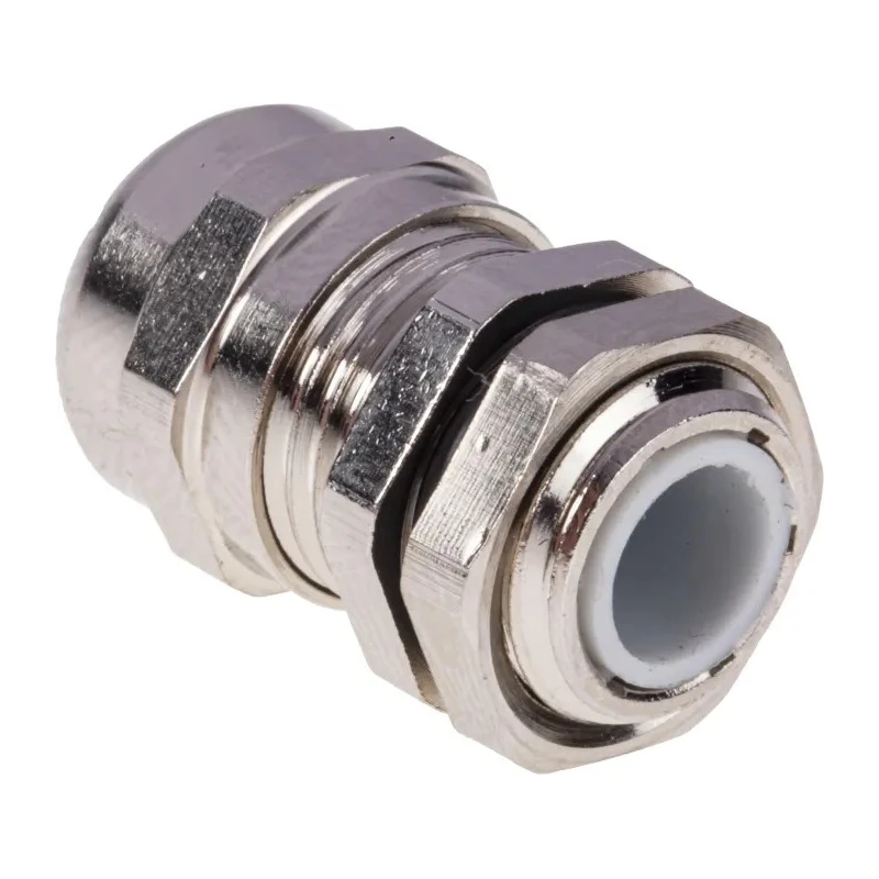 SIB RS PRO Metallic Nickel Plated Brass Cable Gland M12 Thread 3 mm Min. 6.5 mm Max. IP68 831-9012