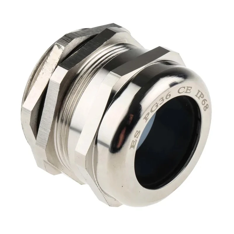 RS PRO Metallic Nickel Plated Brass Cable Gland PG36 Thread, 22 mm Minimum Cable Diameter, 32 mm Maximum Cable 831-9062