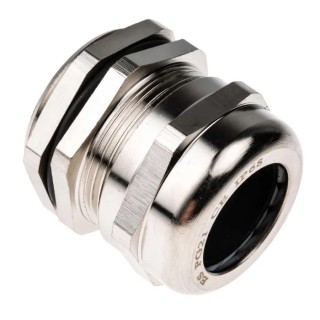 RS PRO Metallic Nickel Plated Brass Cable Gland PG21 Thread 13 mm to 18 mm Diameter IP68 831-9065