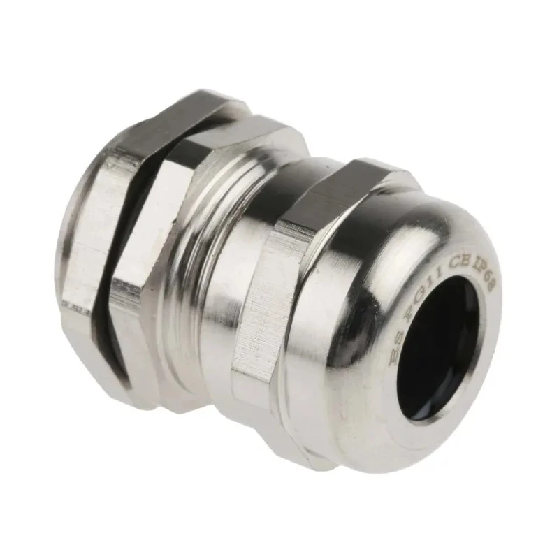 Jacobs RS PRO Metallic Nickel Plated Brass Cable Gland, PG11 Thread, 5 mm Min., 10 mm Max., IP68 831-9059