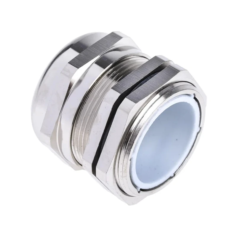 RS PRO Metallic Nickel Plated Brass Cable Gland, PG29 Thread, 18 mm Min., 25 mm Max., IP68 831-9068