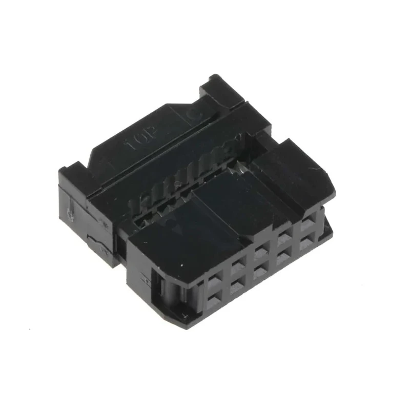 Amphenol Communications Solutions 10-Way 2 Row Shrouded IDC Connector Female Cable Mount 250V AC 3A T812110A101CEU
