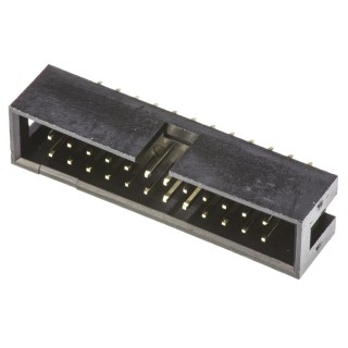 Amphenol Communications Solutions T821 Series 26 Contacts 2.54 mm Pitch 2 Row Straight Through Hole PCB T821126A1S100CEU